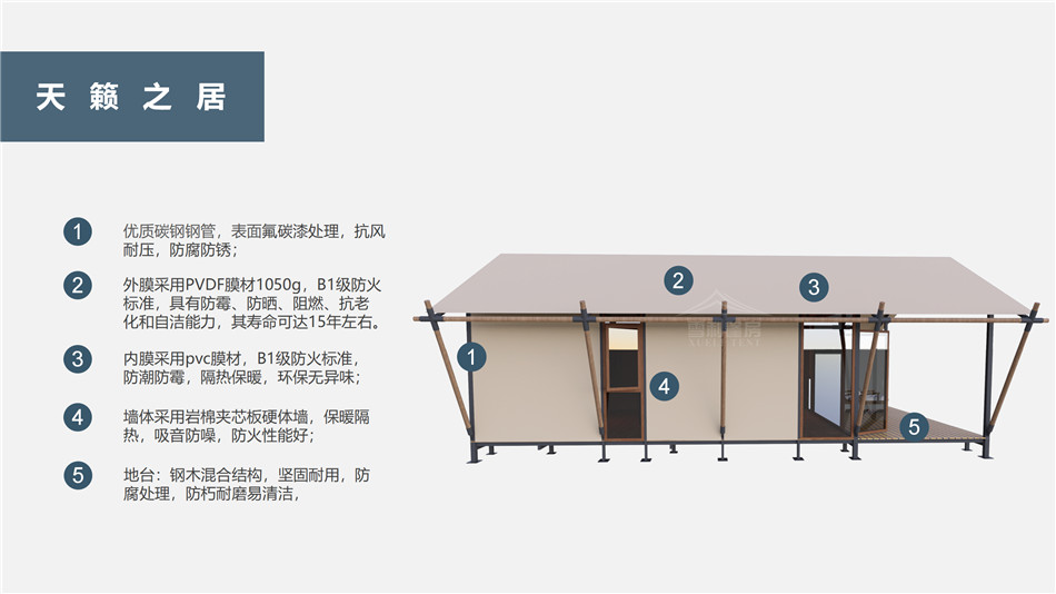 硬体墙韩式帐篷（天籁之居）